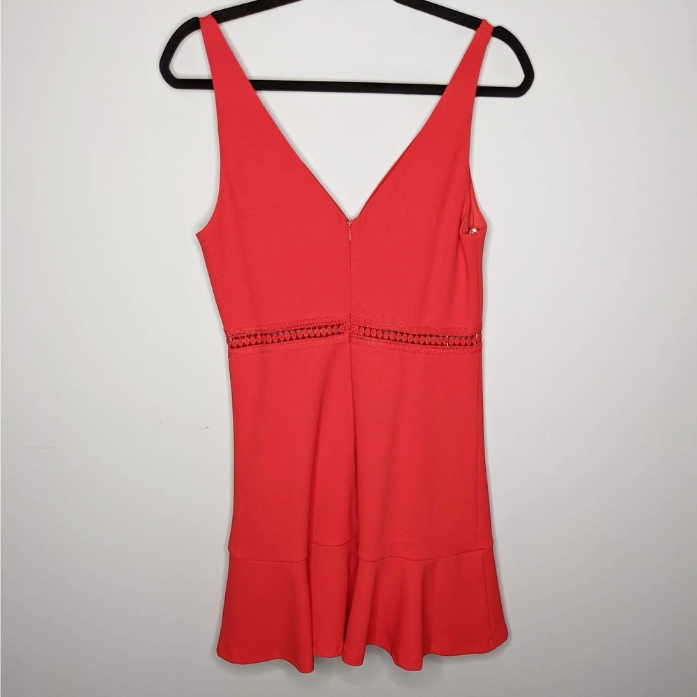 LULUS • Red Lover of Mine Crochet Lace Dress Sz M - Picture 8 of 8